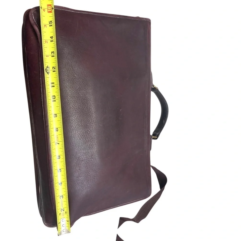 Coach RARE burgandy leather vintage New York City Bonnie cashin era breifcase